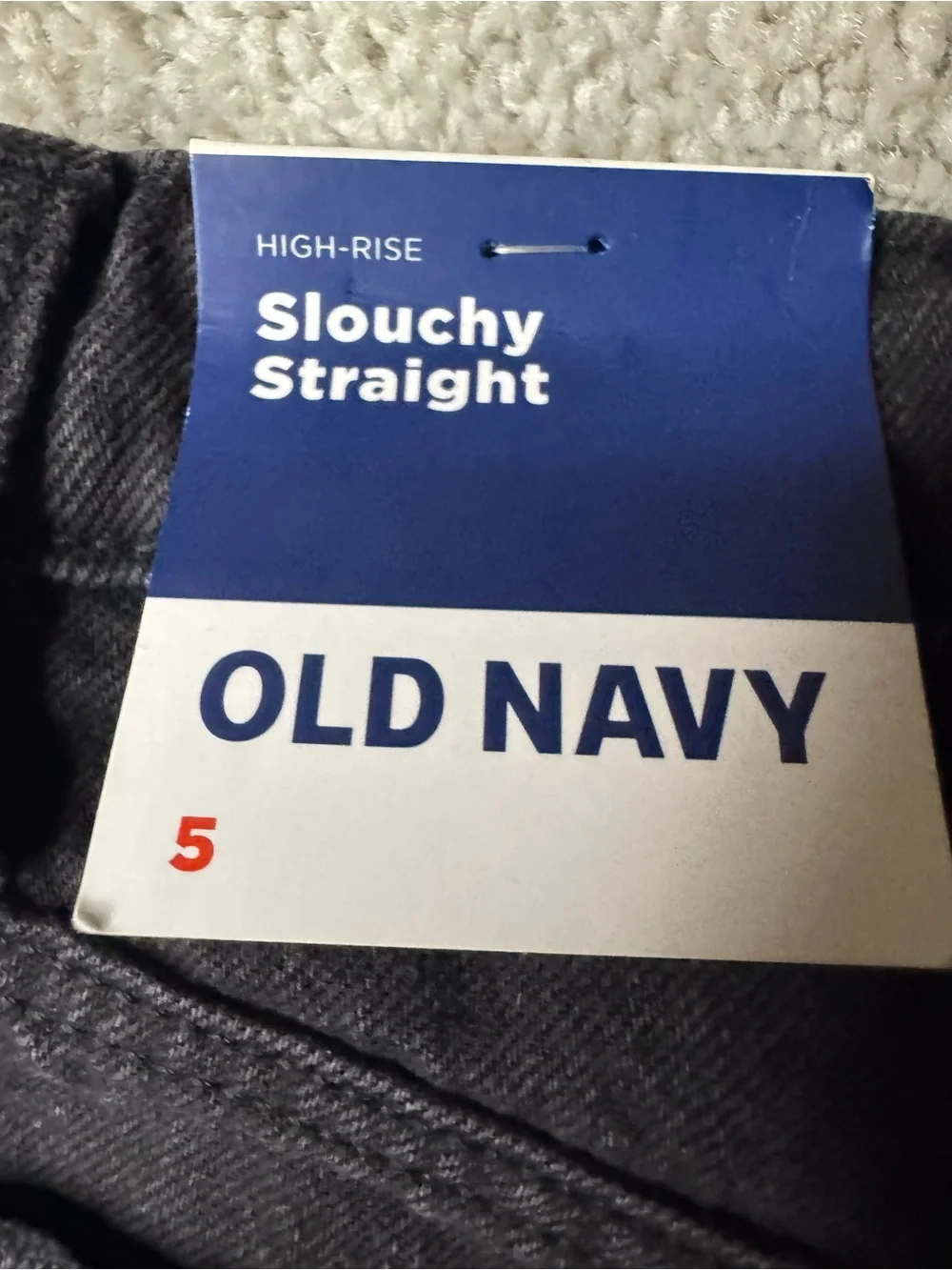 Old Navy Kids Black Slouchy Straight-Leg Jeans